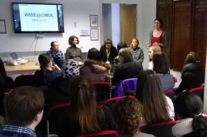 Our panellists spoke to a full room of anxious PhD students and early career researchers